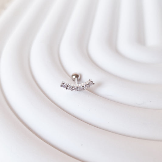 Pretty in six zilver Piercing