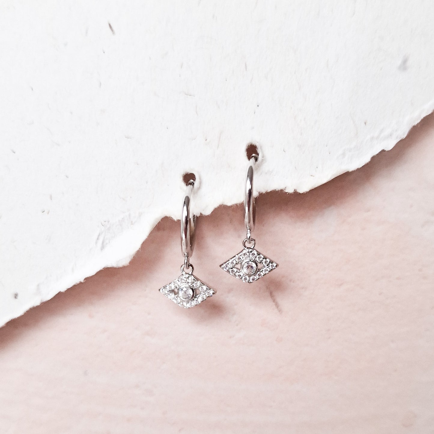 In my eyes zilver oorbel