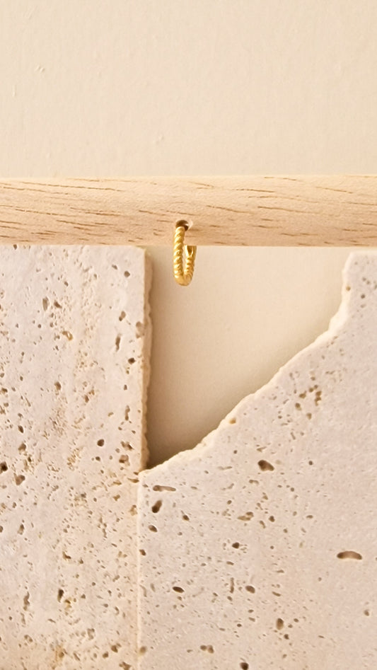 Just like rope 6mm oorbel