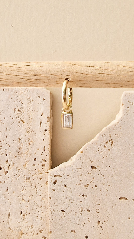 Square square oorbel