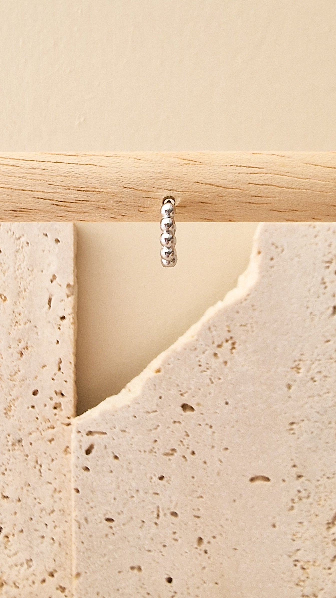 Hobble oorbel small ZILVER