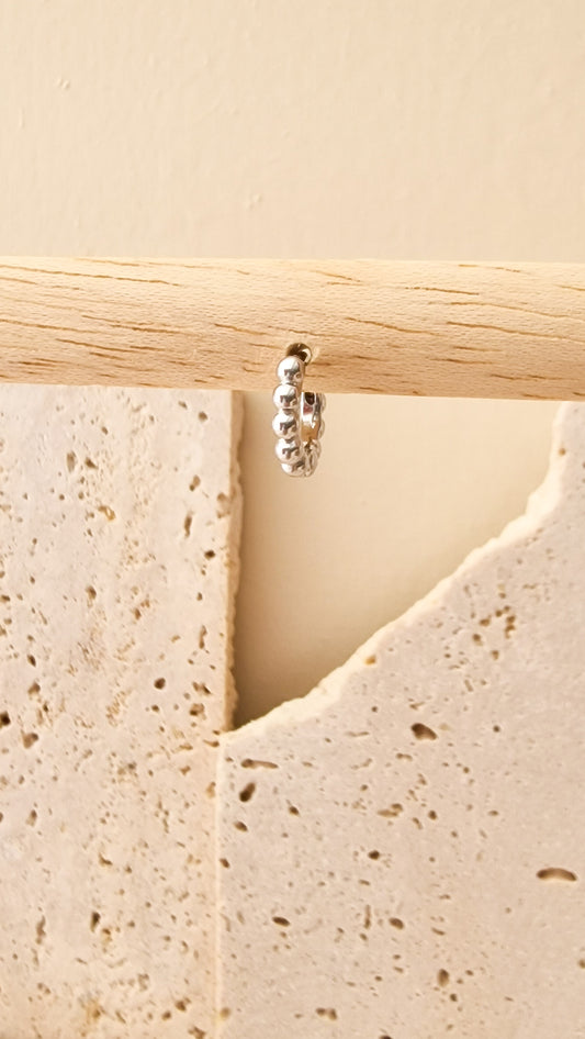 Hobble oorbel small ZILVER