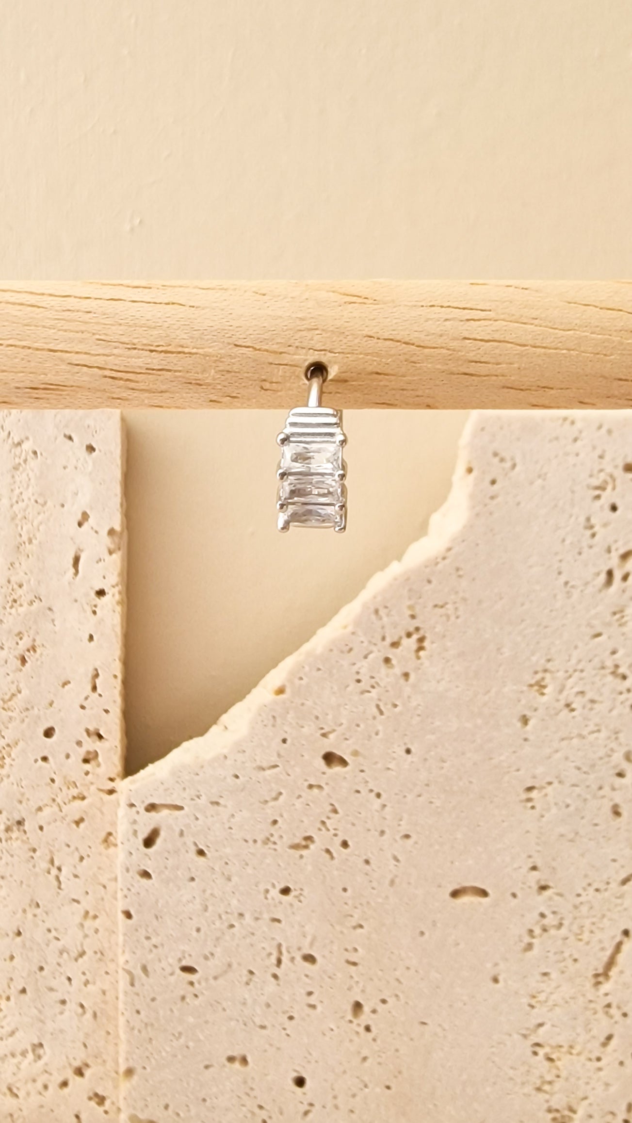 Glamorous oorbel ZILVER