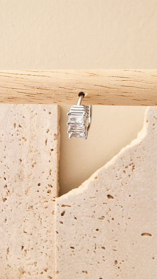 Glamorous oorbel ZILVER