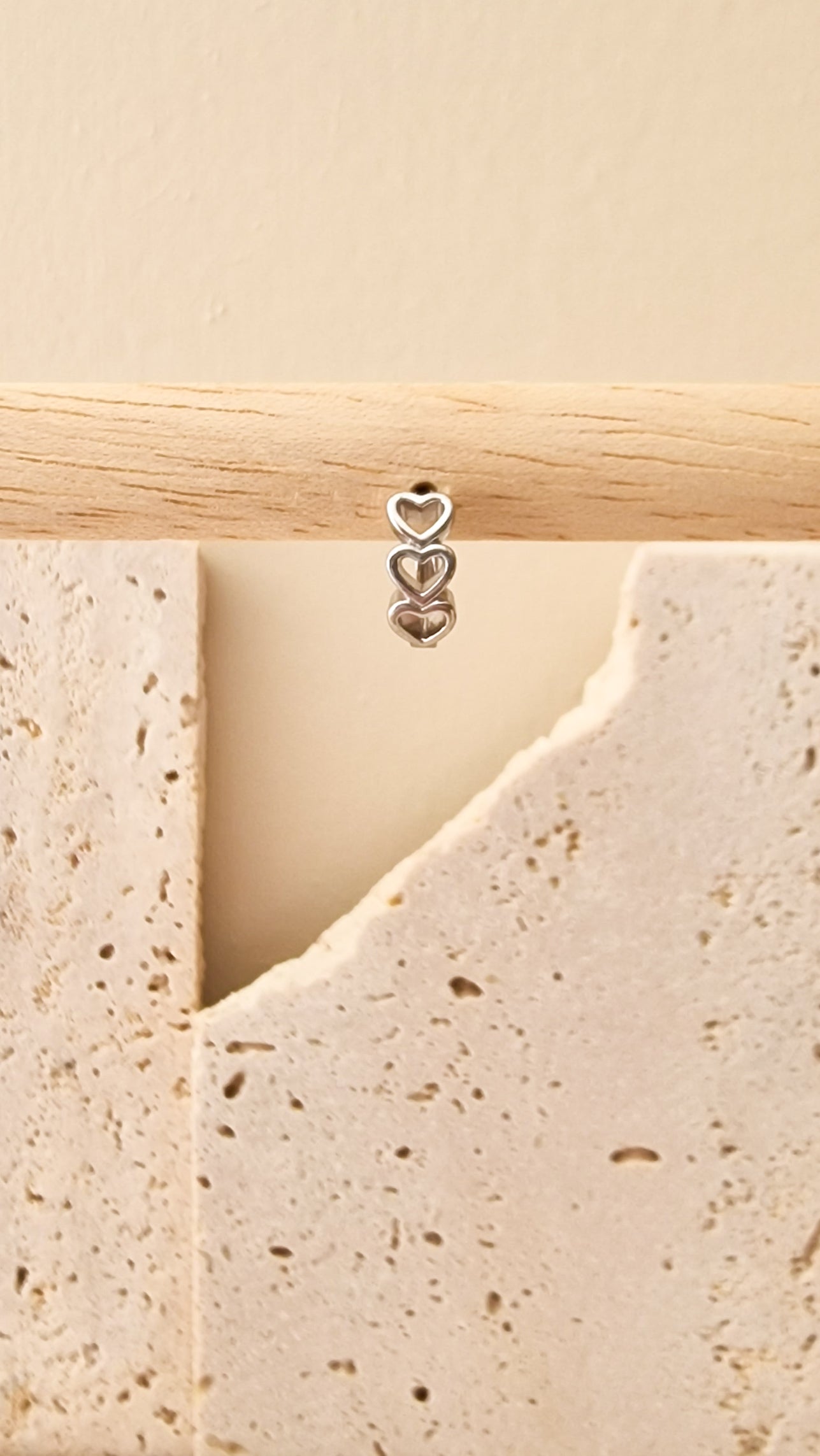 Love you oorbel ZILVER