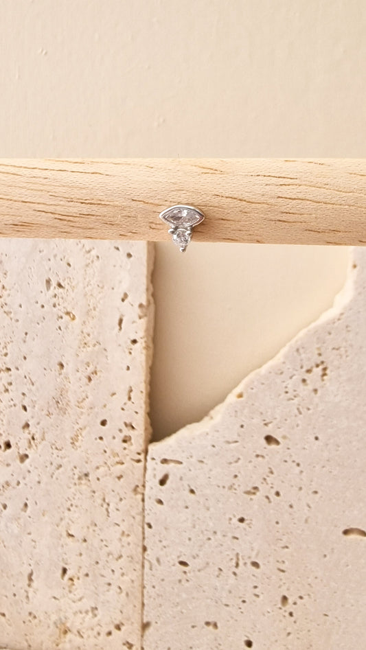 On top steker Zilver