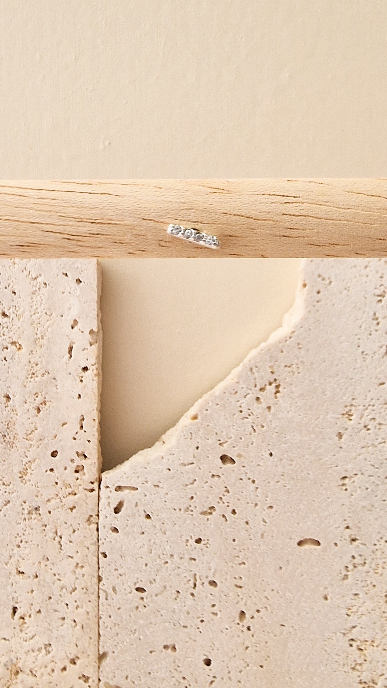 Straight shiny steker Zilver