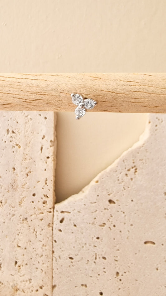 Bloom in three steker Zilver