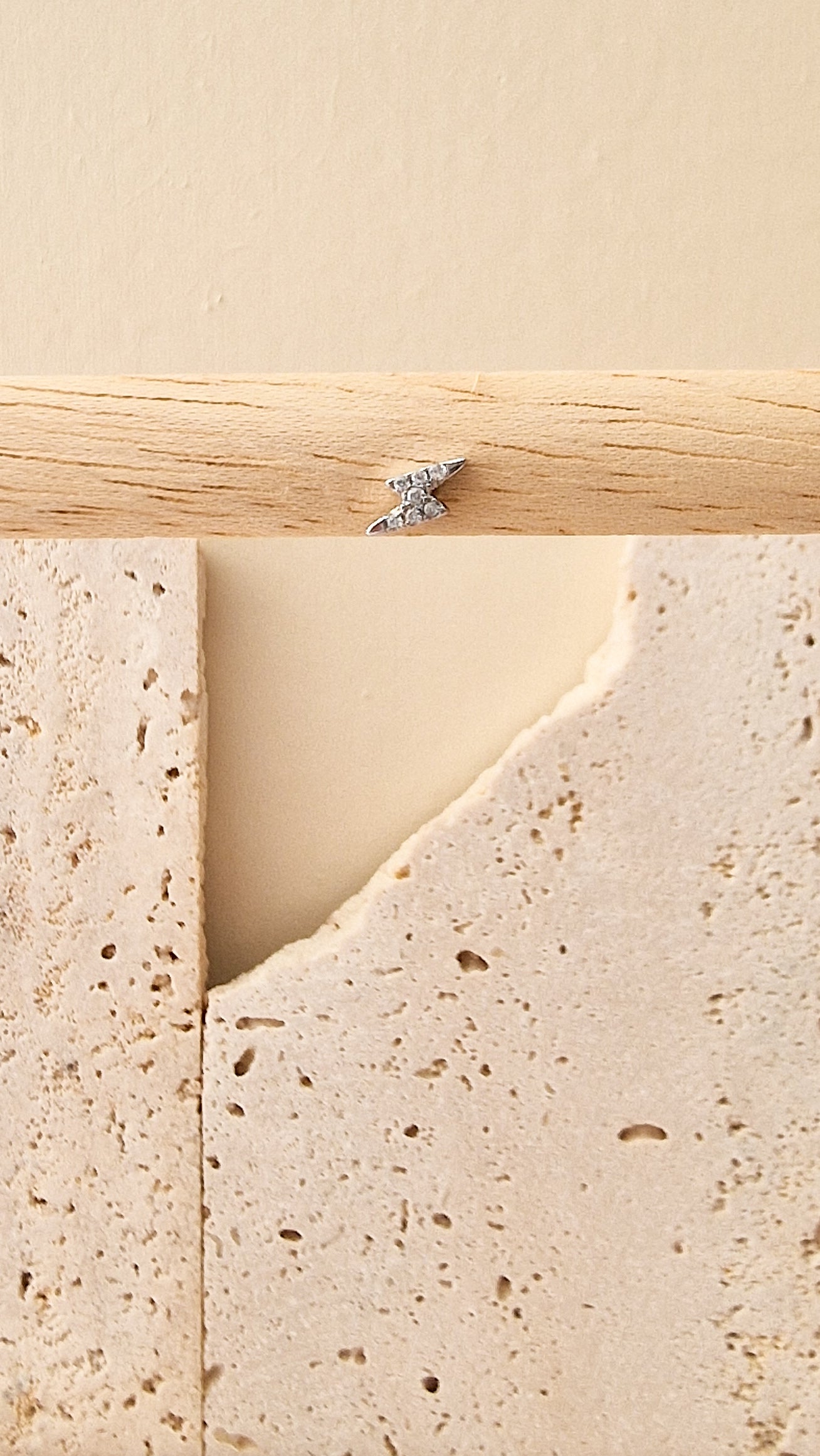 Flash strass steker Zilver