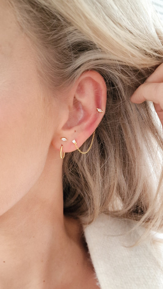 Just like rope 13mm oorbel