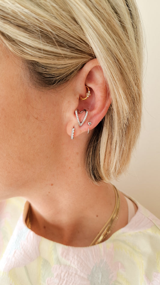 Separately oorbel Zilver