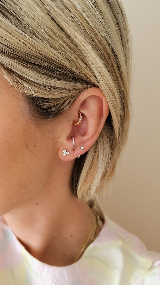 Bloom in three steker Zilver