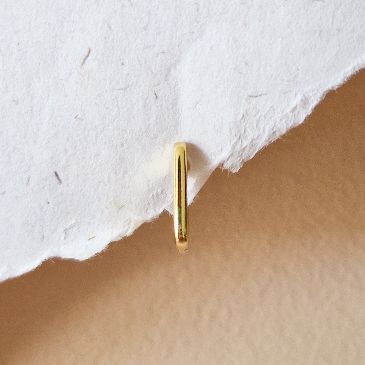 Rounded square oorbel