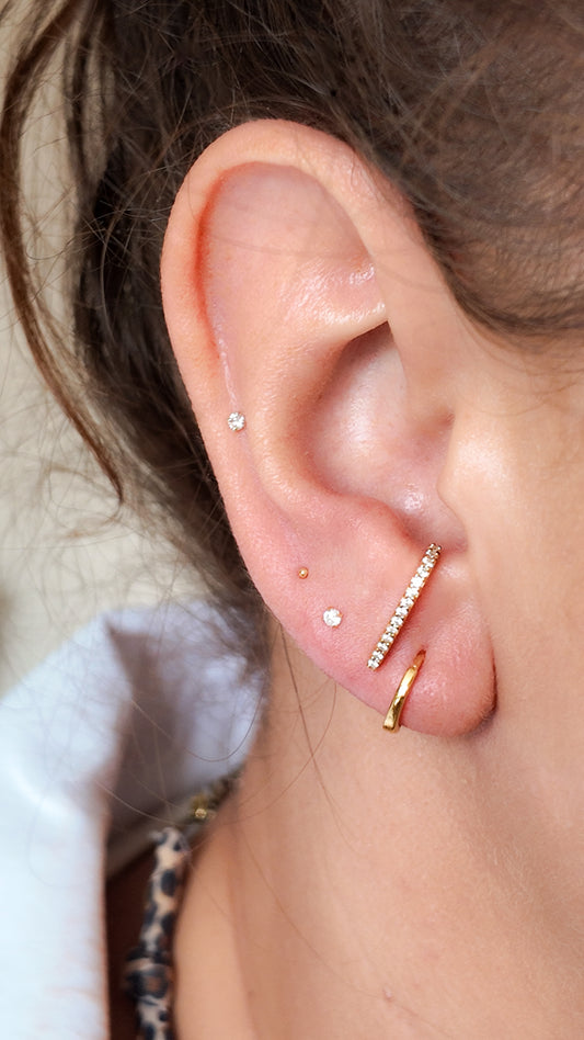 Bolletje mini staafpiercing