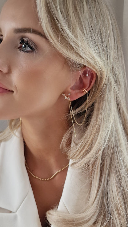 Here I am oorbel en ear cuff