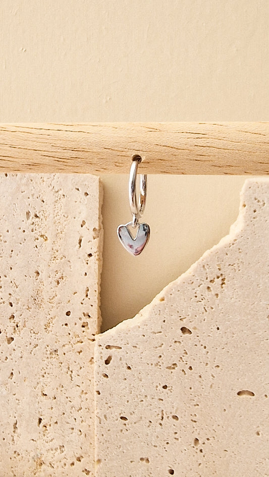 True love oorbel ZILVER