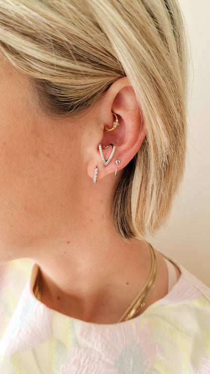Separately oorbel Zilver