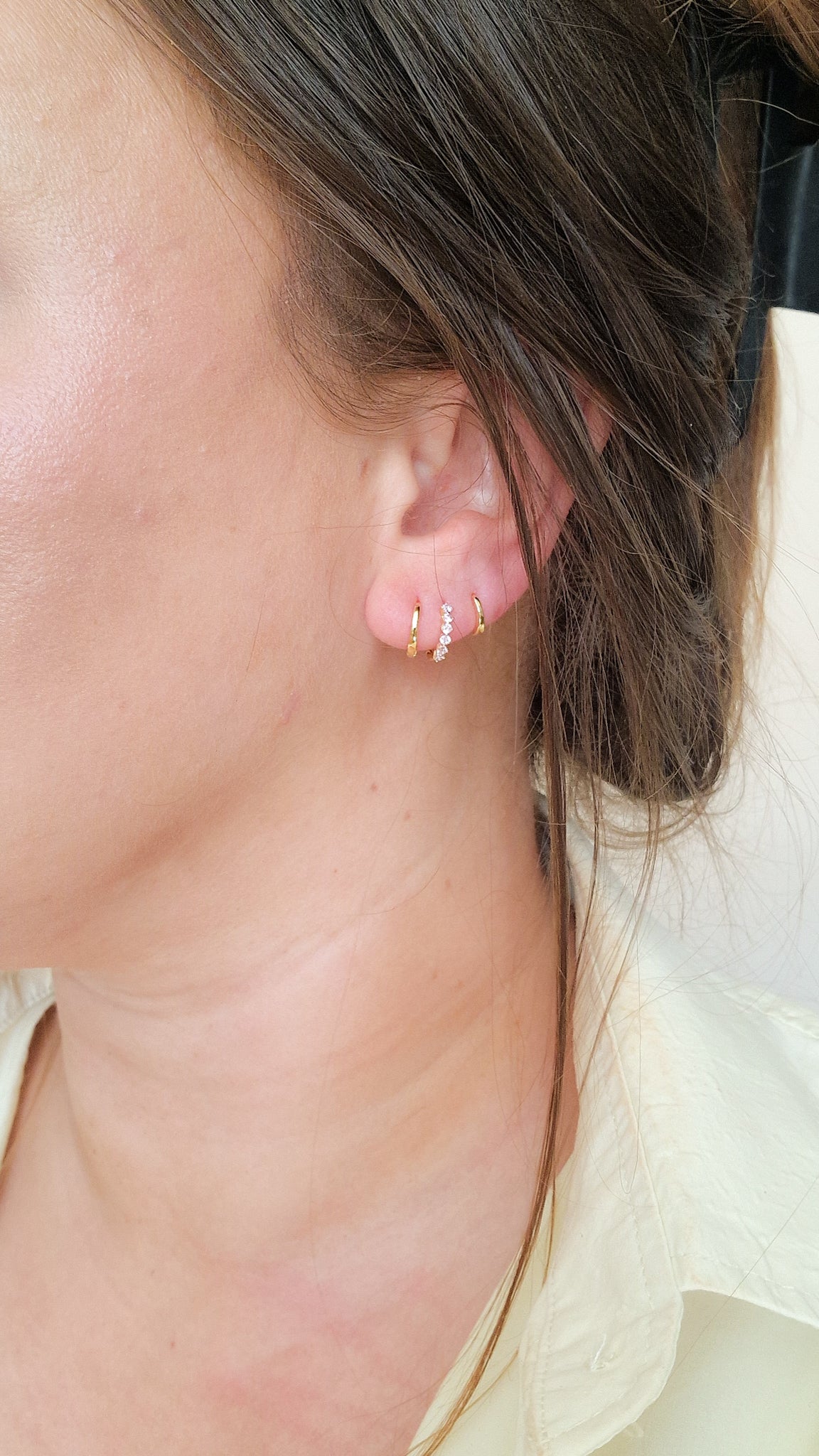 Pink pink oorbel