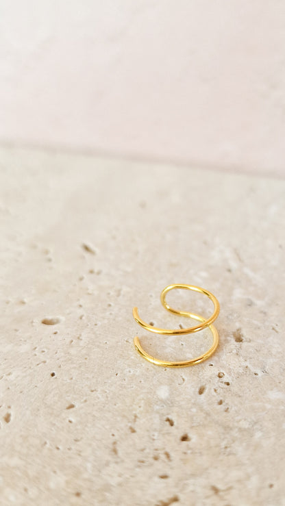 Double hug ear cuff