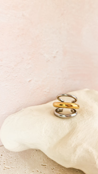 In three ear cuff