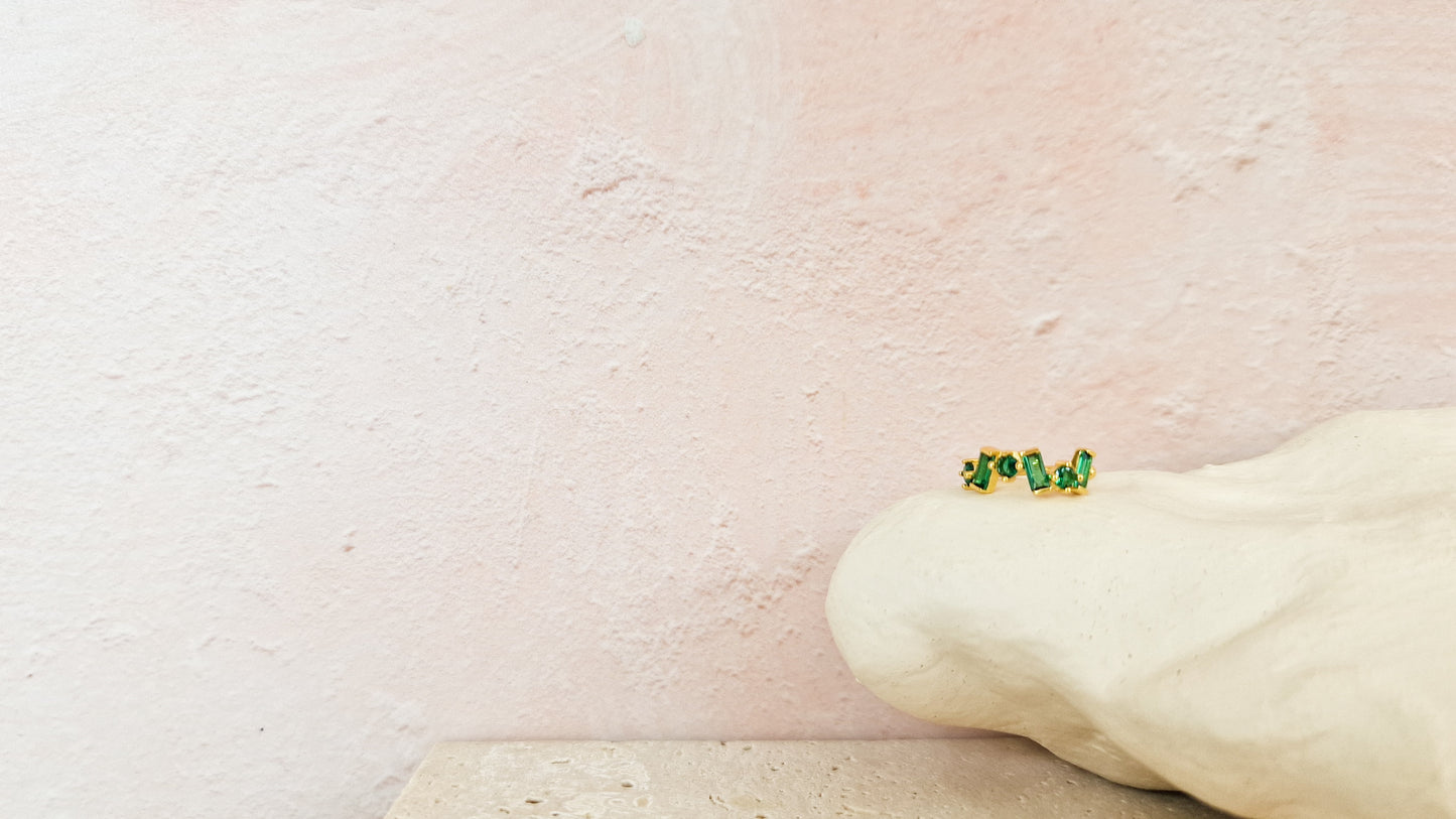 Growing green ear cuff
