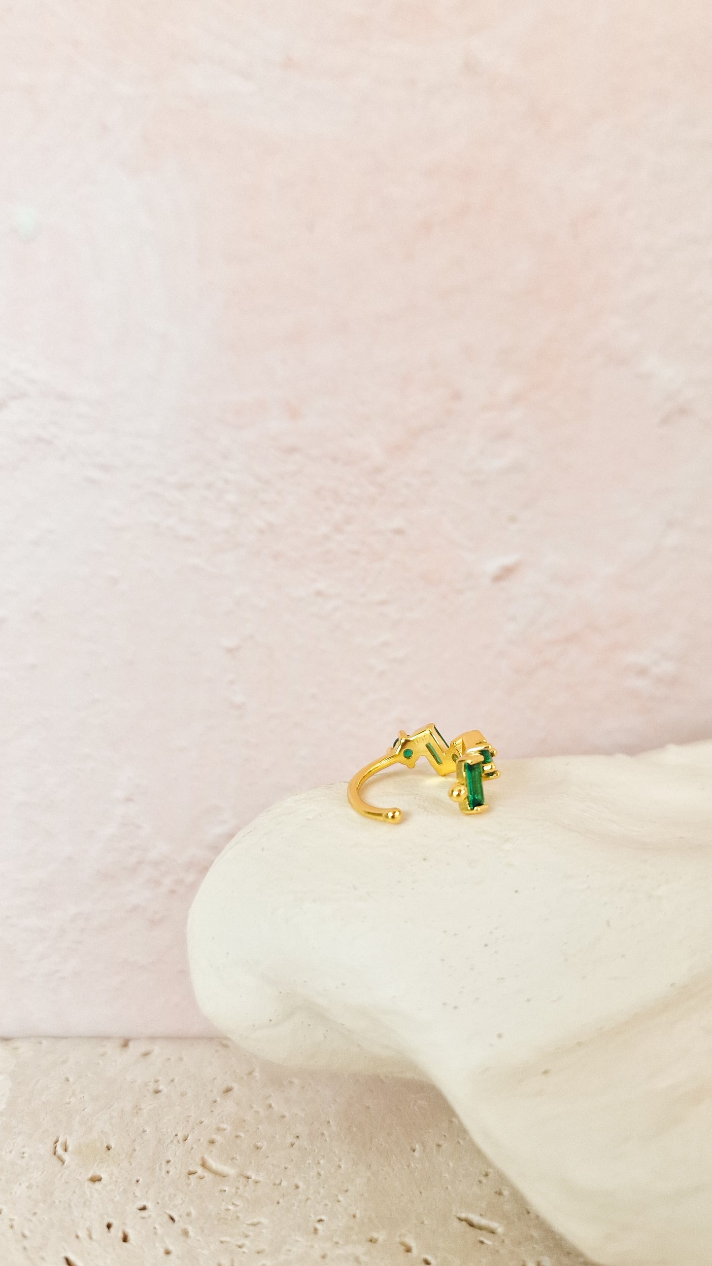 Growing green ear cuff