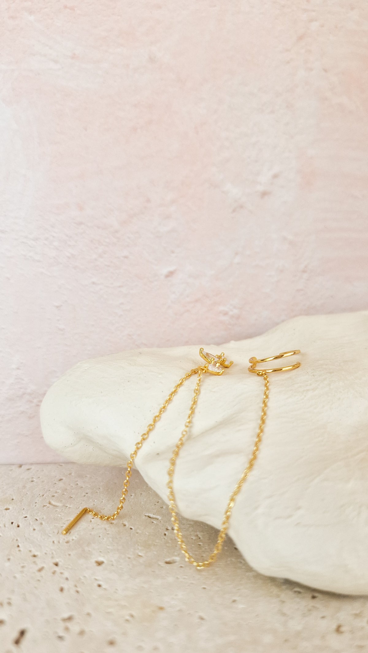 Here I am oorbel en ear cuff