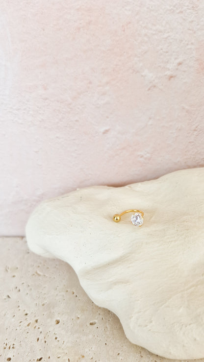 Stones and balls piercing goud