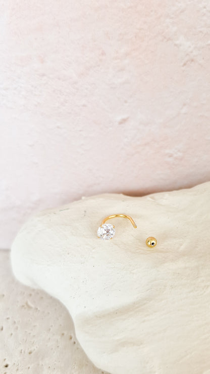 Stones and balls piercing goud