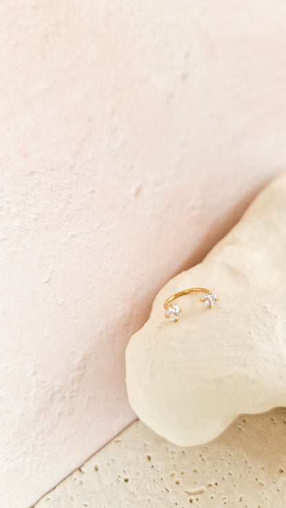 Shiny shiny piercing goud