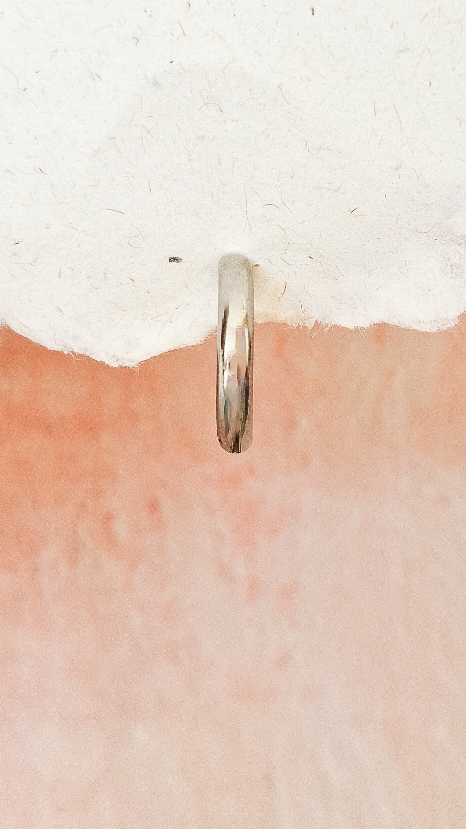 Basic rounded 13mm oorbel zilver