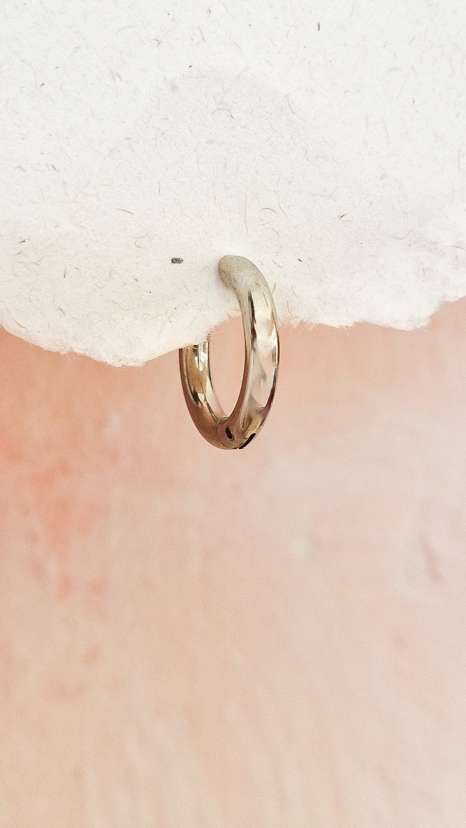 Basic rounded 13mm oorbel zilver
