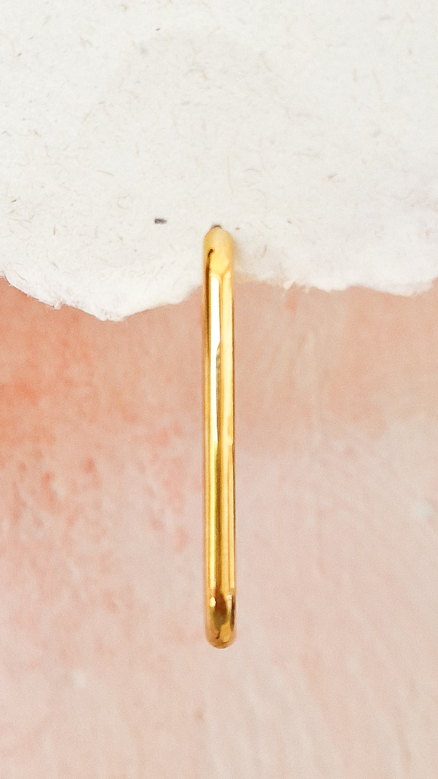 Long Way oorbel Goud