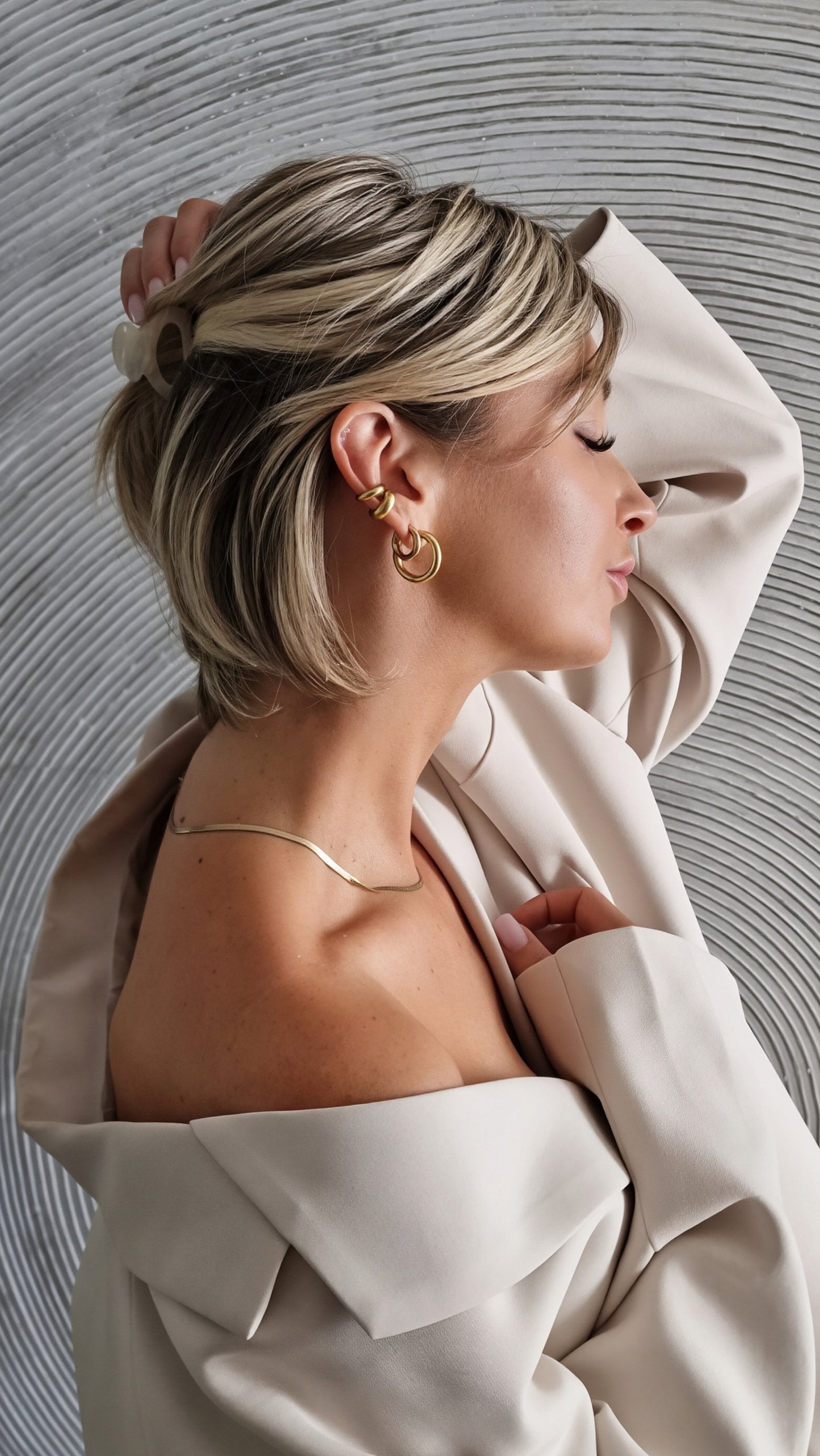 Beautifully bold ear cuff thick