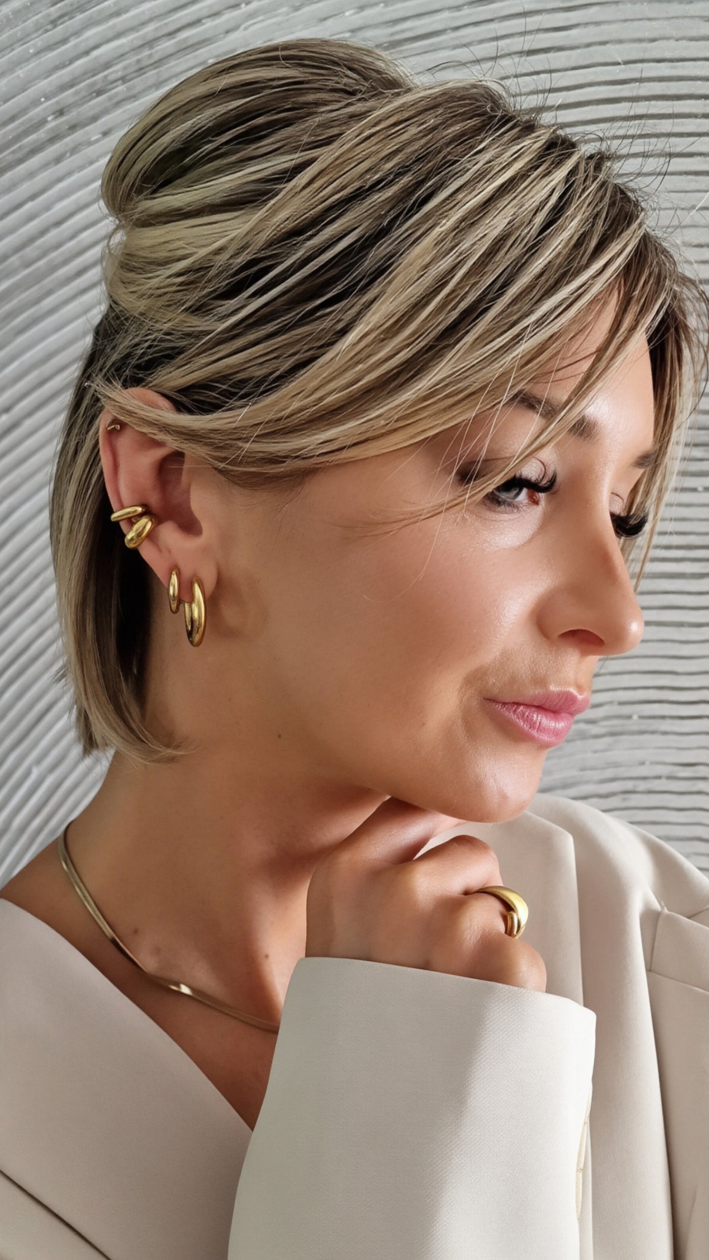 Beautifully bold ear cuff thick