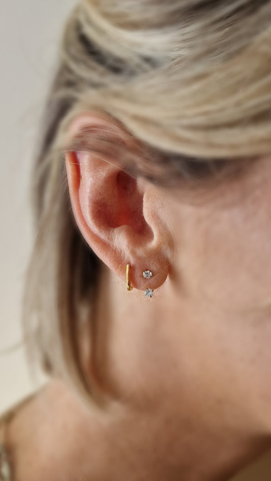 Shiny shiny piercing goud