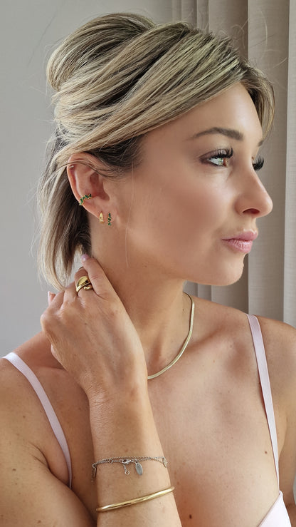 Growing green ear cuff