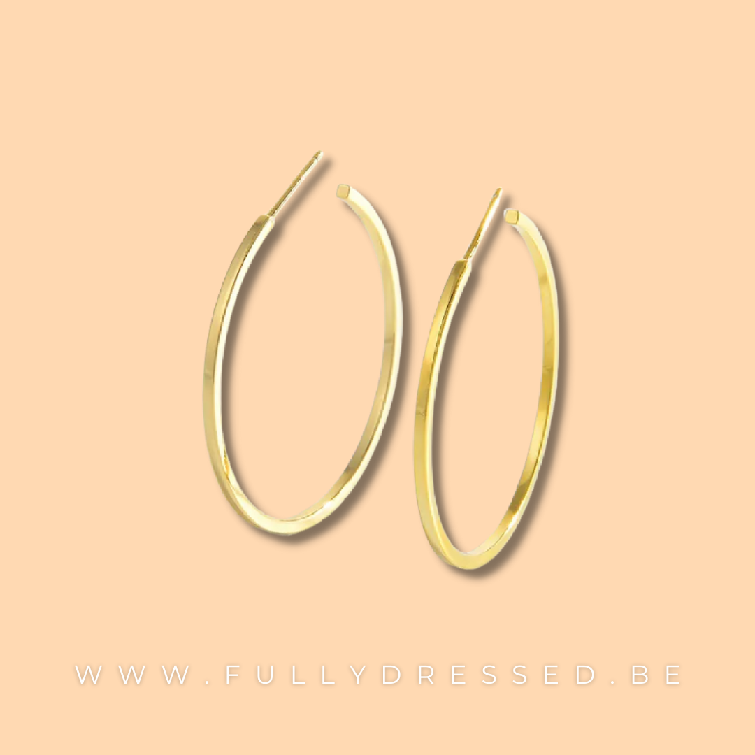 Basic big hoops oorbel