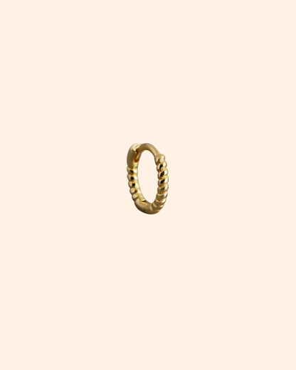 Just like rope 6mm oorbel