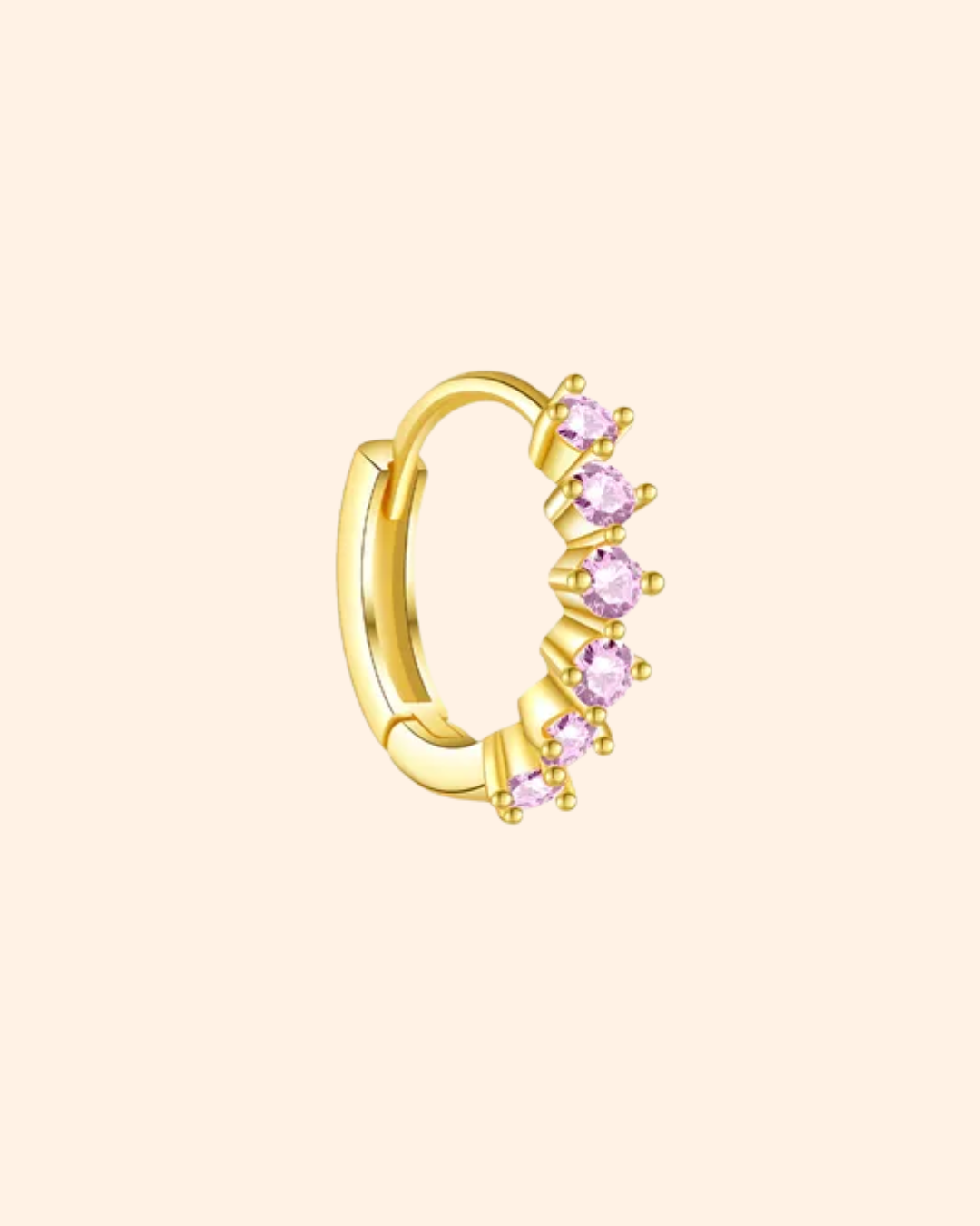 Pink pink oorbel
