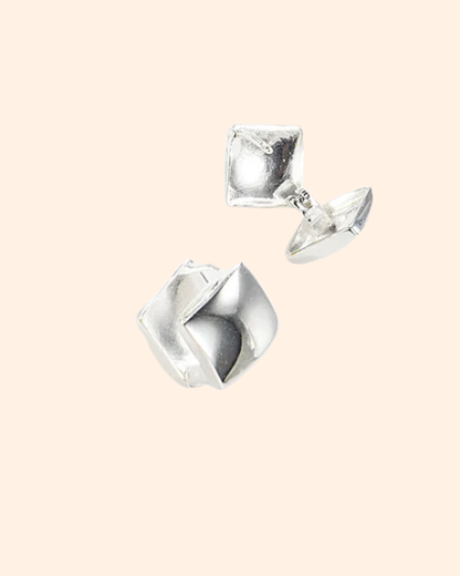 Quattro oorbel ZILVER
