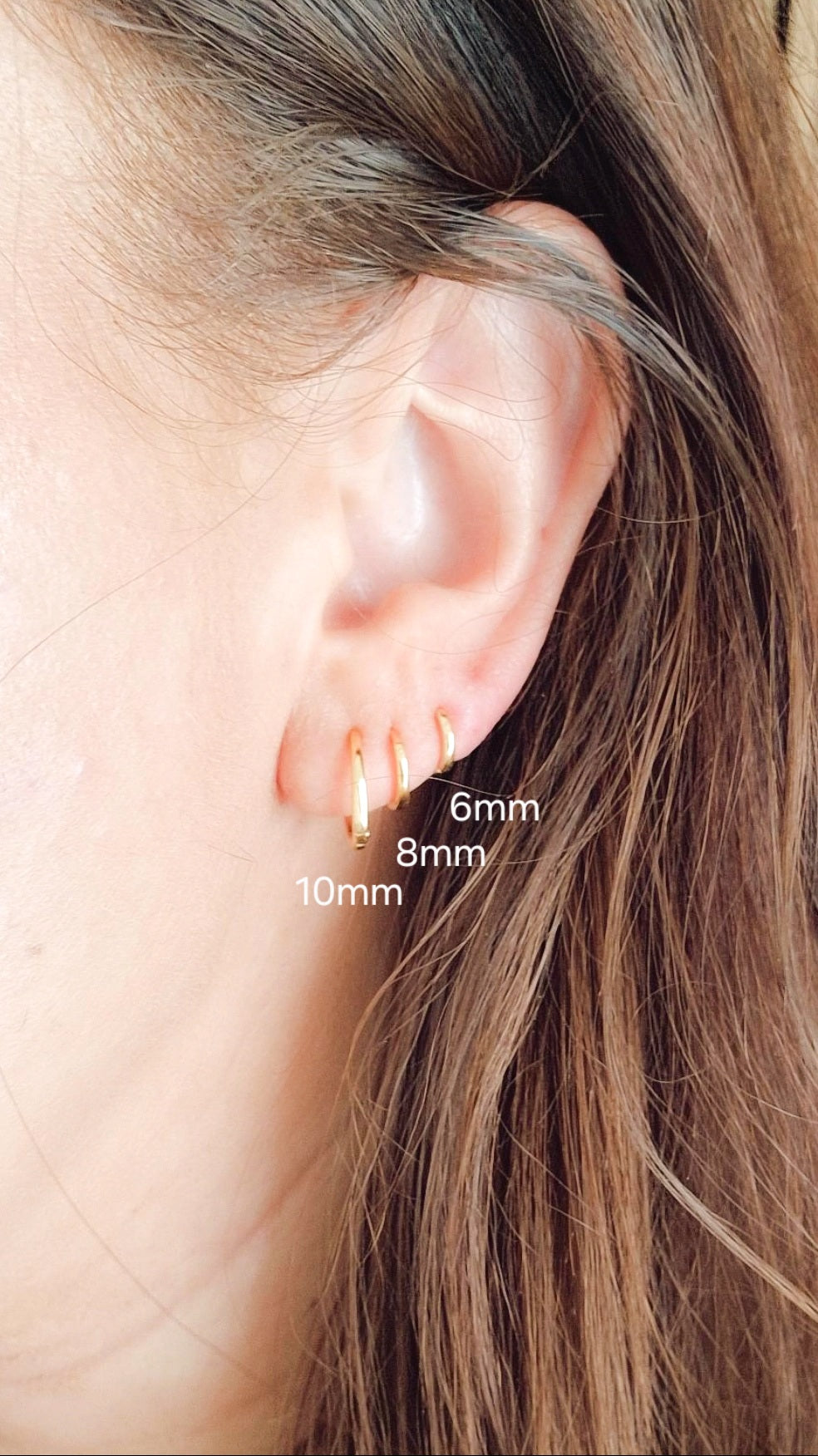 Basic goud extra smal oorbel 6mm