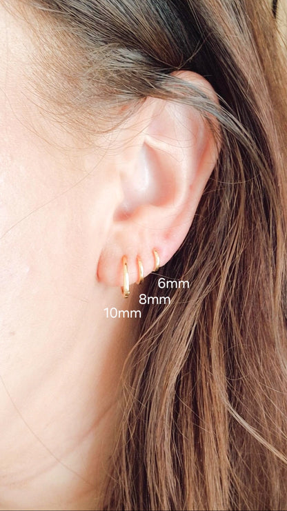 Basic goud extra smal oorbel 6mm