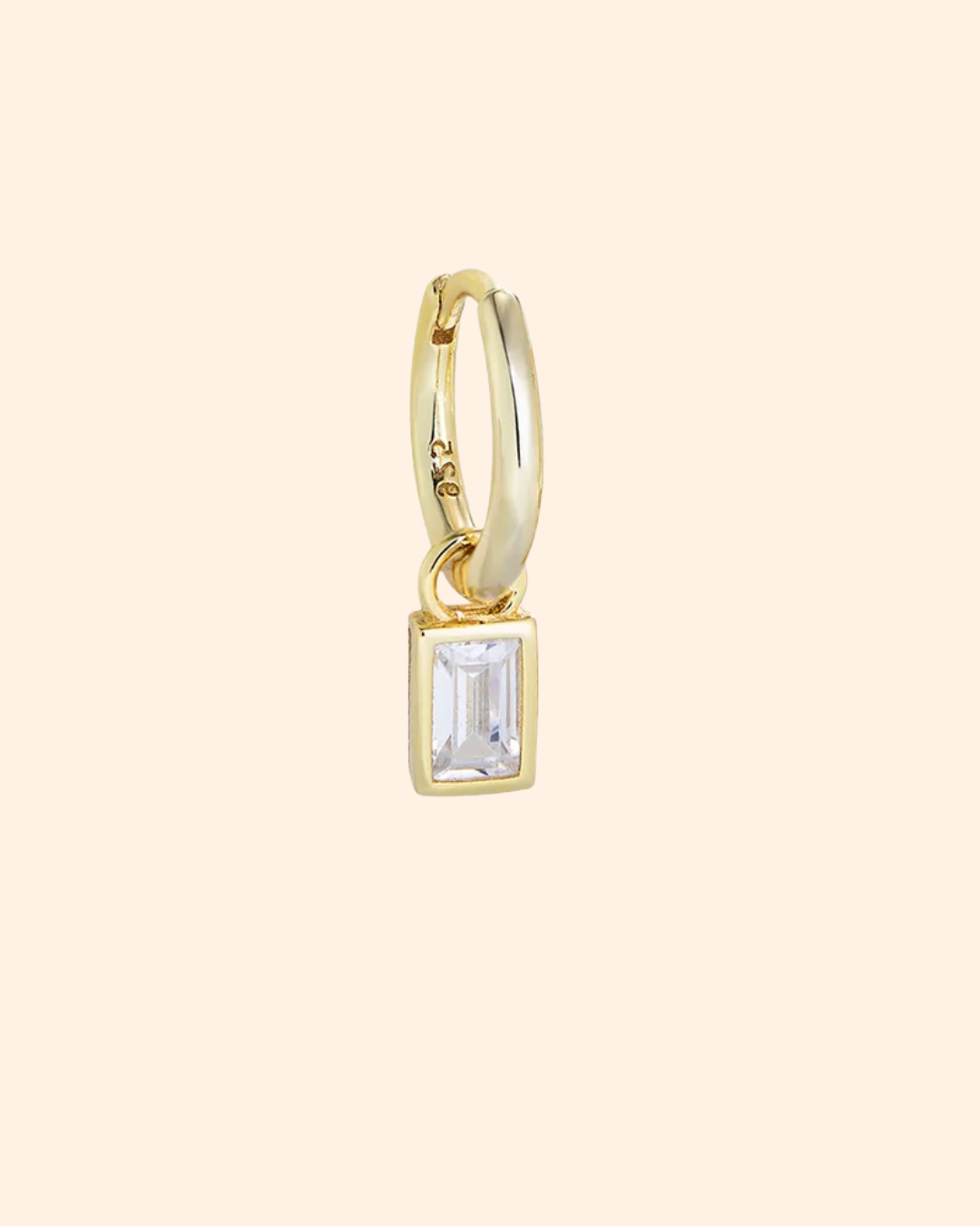 Square square oorbel