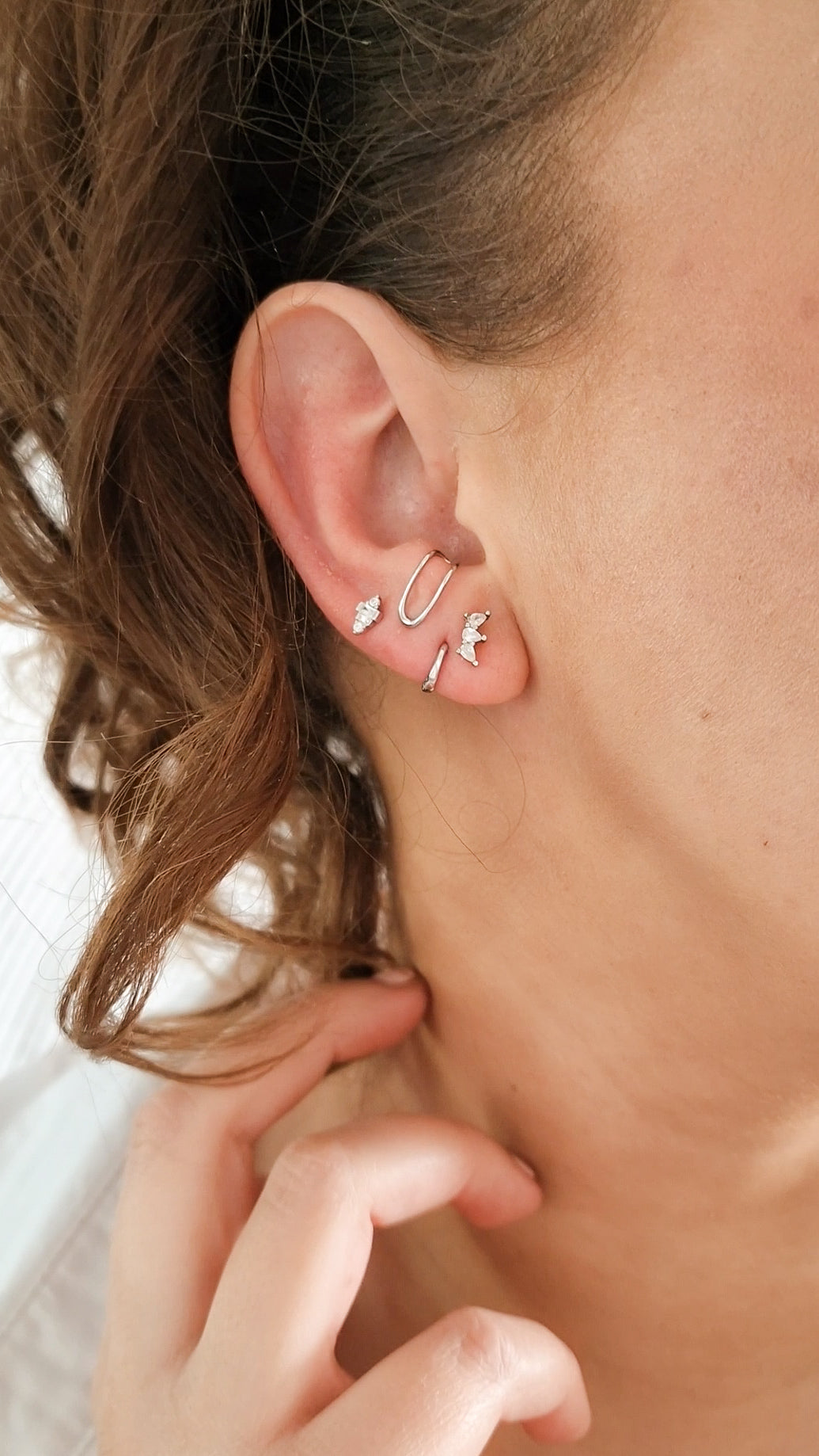 Basic extra smal 6mm oorbel ZILVER